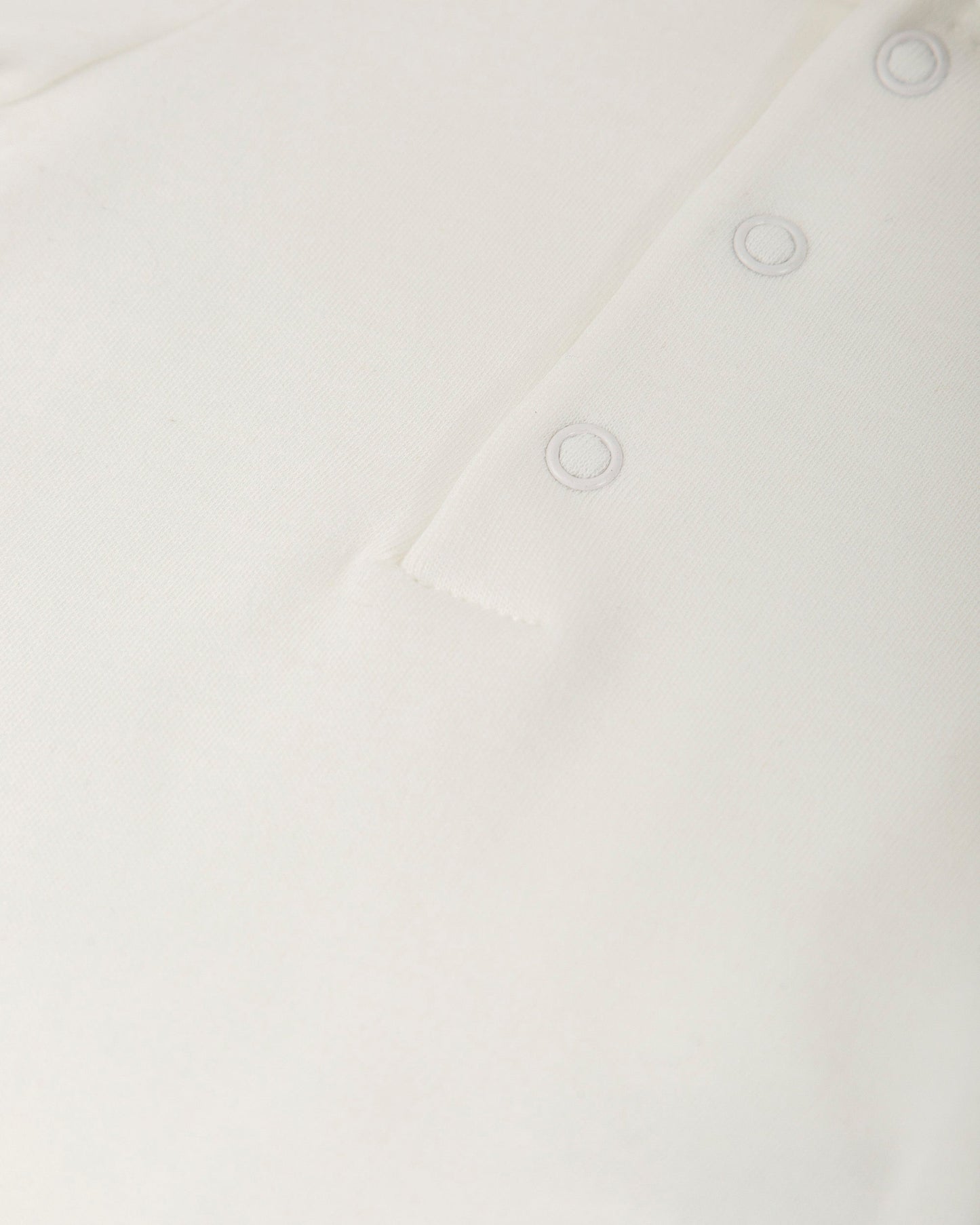 Newborn Off-White Cotton Bodysuit with Elegant Scalloped Collar