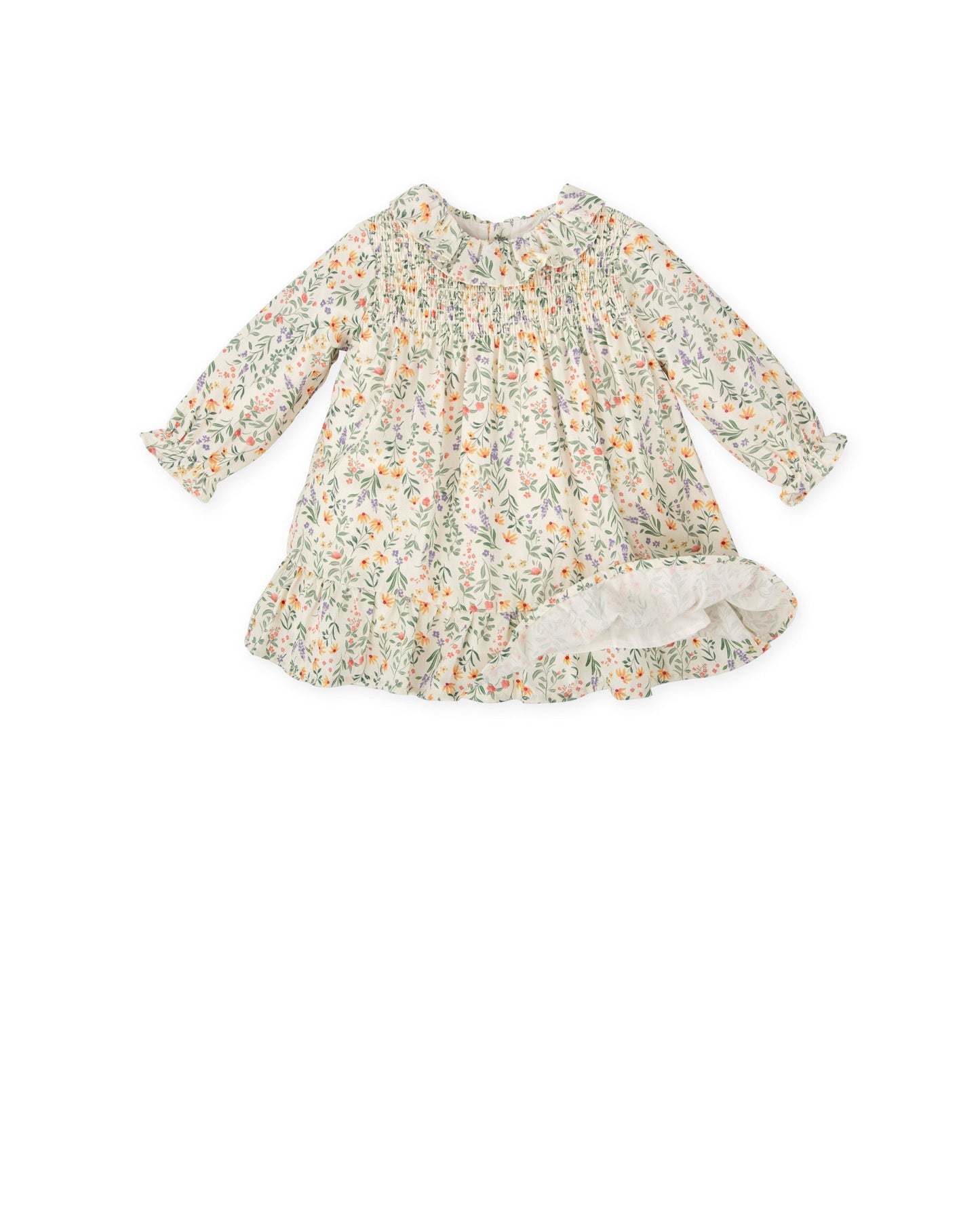 Charming Floral Smocked Dress for Toddlers - Autumn Collection