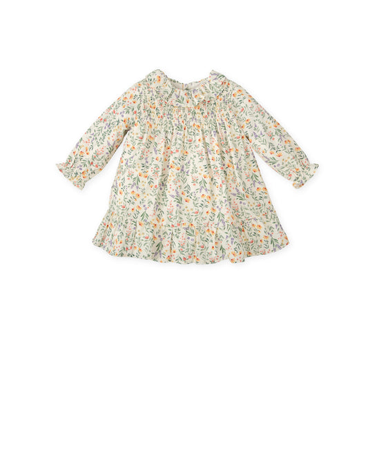 Charming Floral Smocked Dress for Toddlers - Autumn Collection