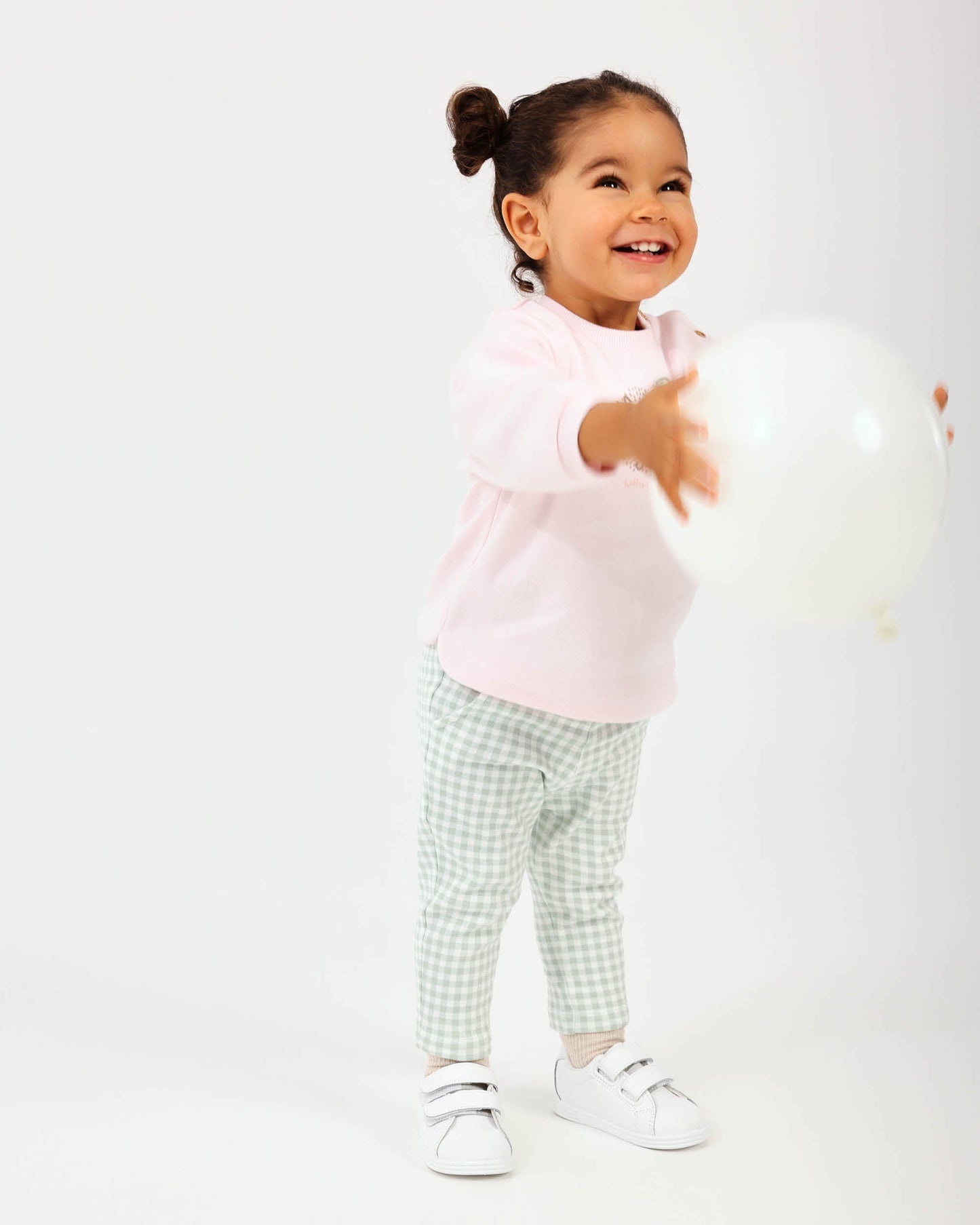 Charming Pink & Gingham Two-Piece Baby Girl Set