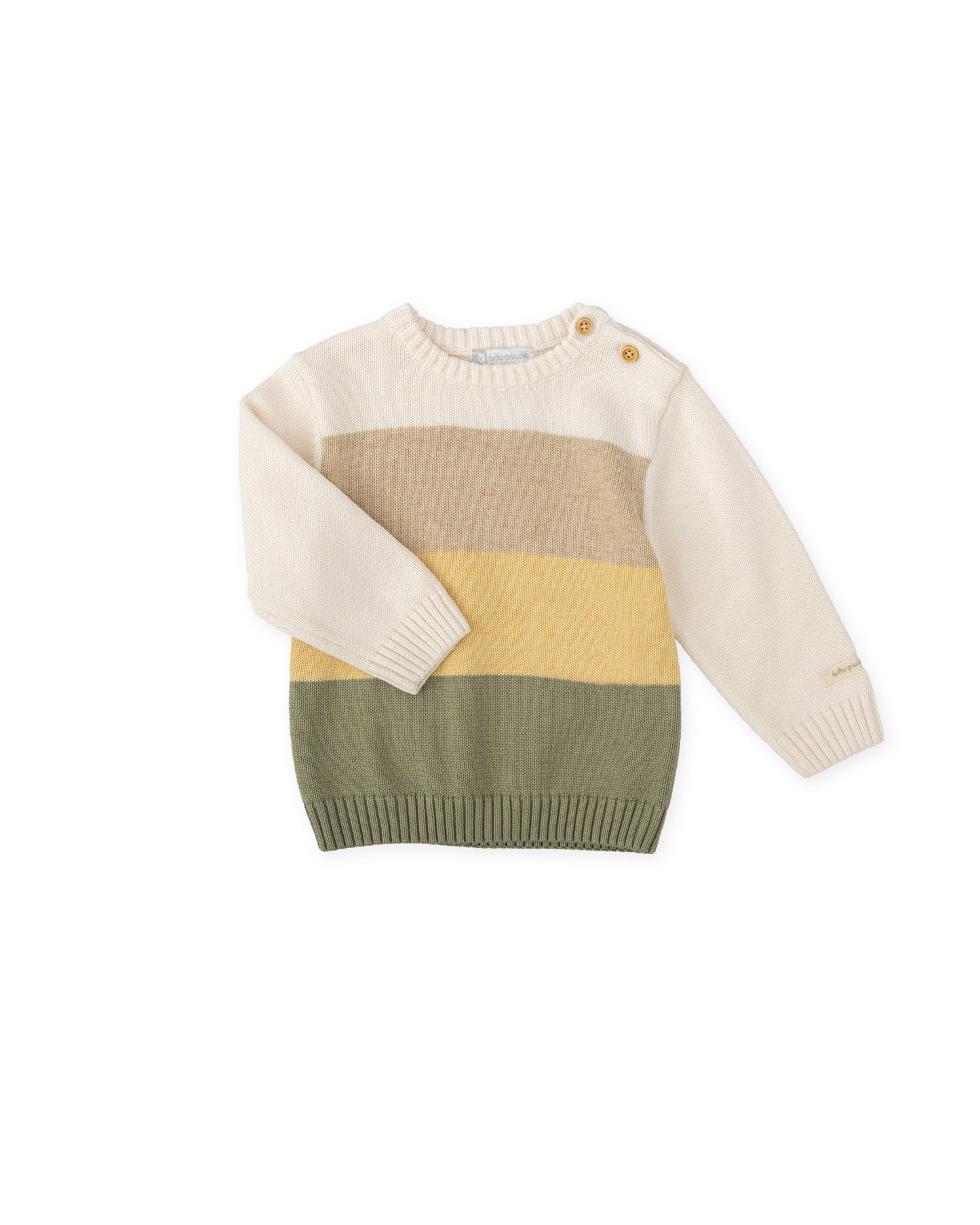Cozy Multicolor Knit Sweater for Kids - Soft Cotton Blend