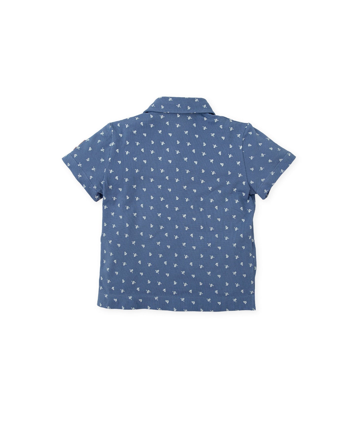 Boys' Nautical Navy Polo Shirt with Sailboat Print | Tutto Piccolo