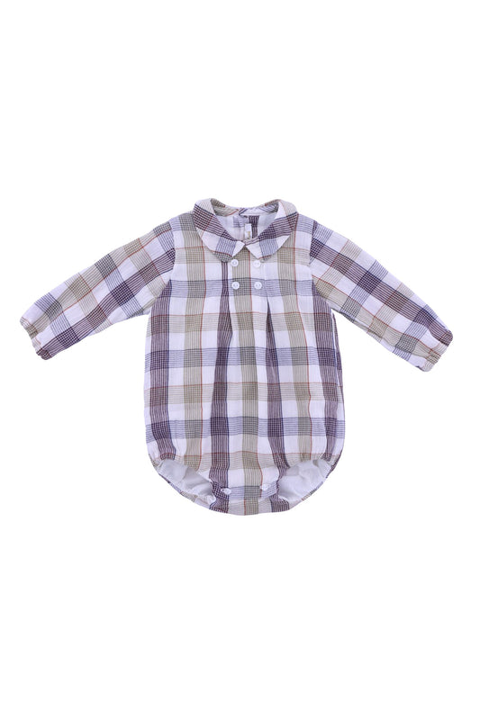 Versatile Beige Cotton Romper - Effortless Style & Comfort