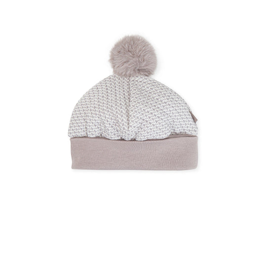 Taupe Quilted Interlock Cap - Stylish & Durable Cotton Blend