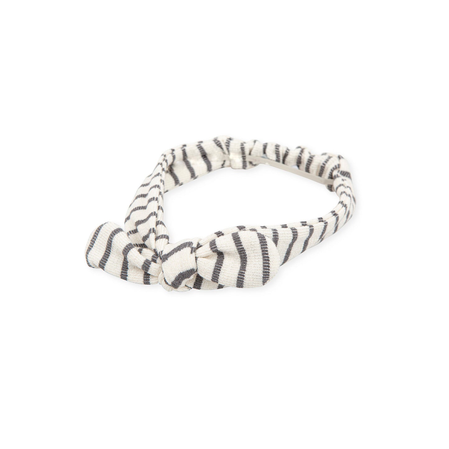 Elegant Anthracite Cotton Hair Band with Elastic Comfort