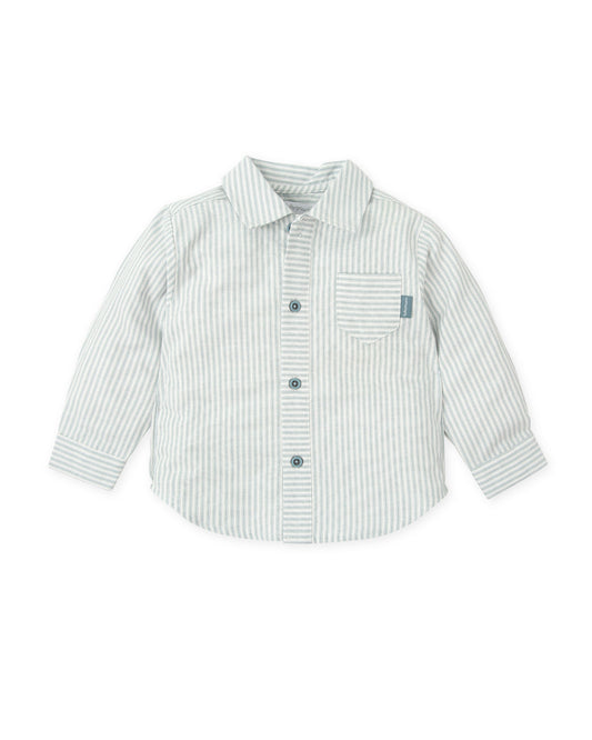 Stylish Sea Green Oxford Shirt for Kids - 100% Cotton Comfort