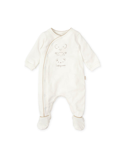 Organic Cotton Newborn Romper with Adorable Animal Design