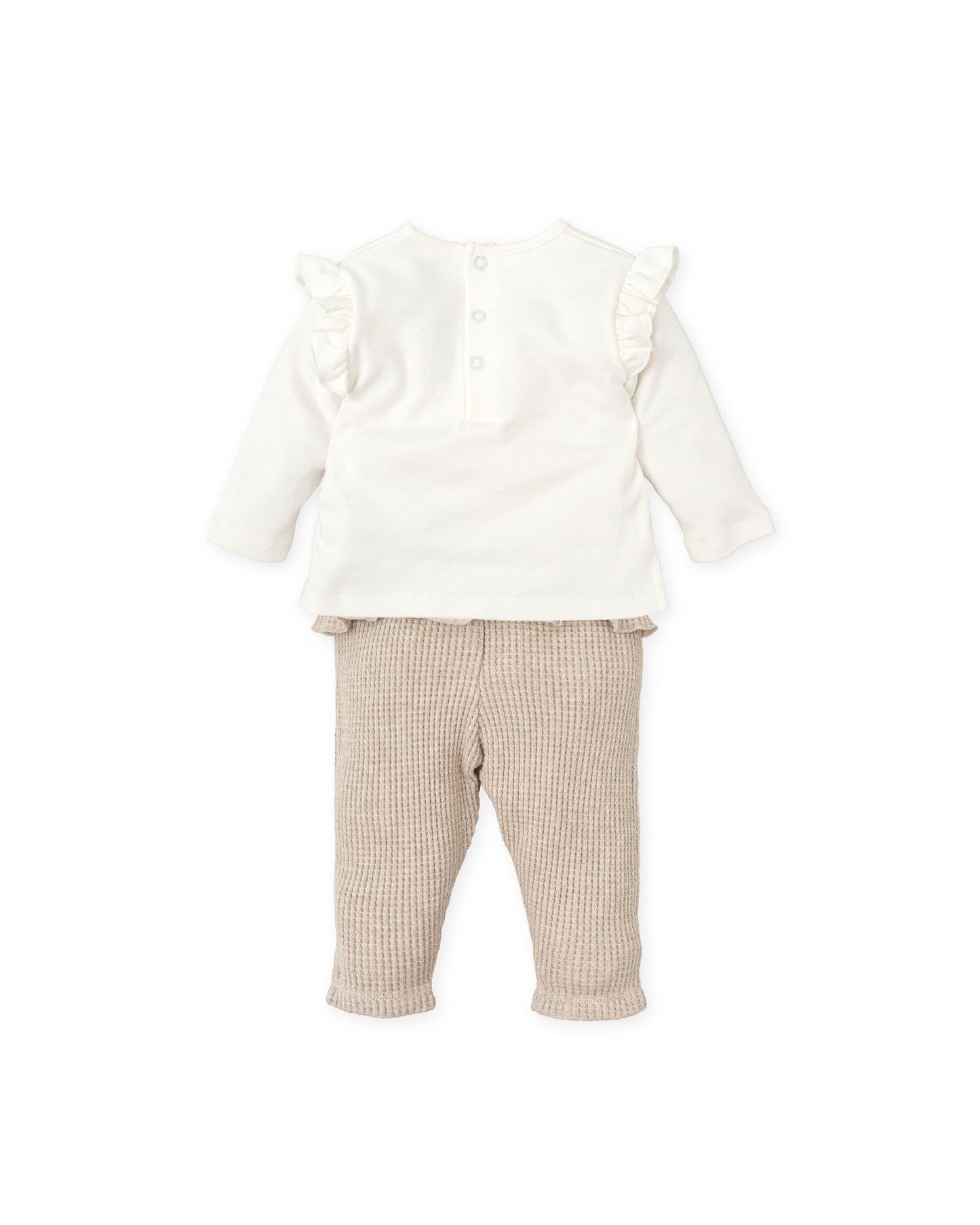 2-Piece Organic Cotton Baby Set with Teddy Bear Design