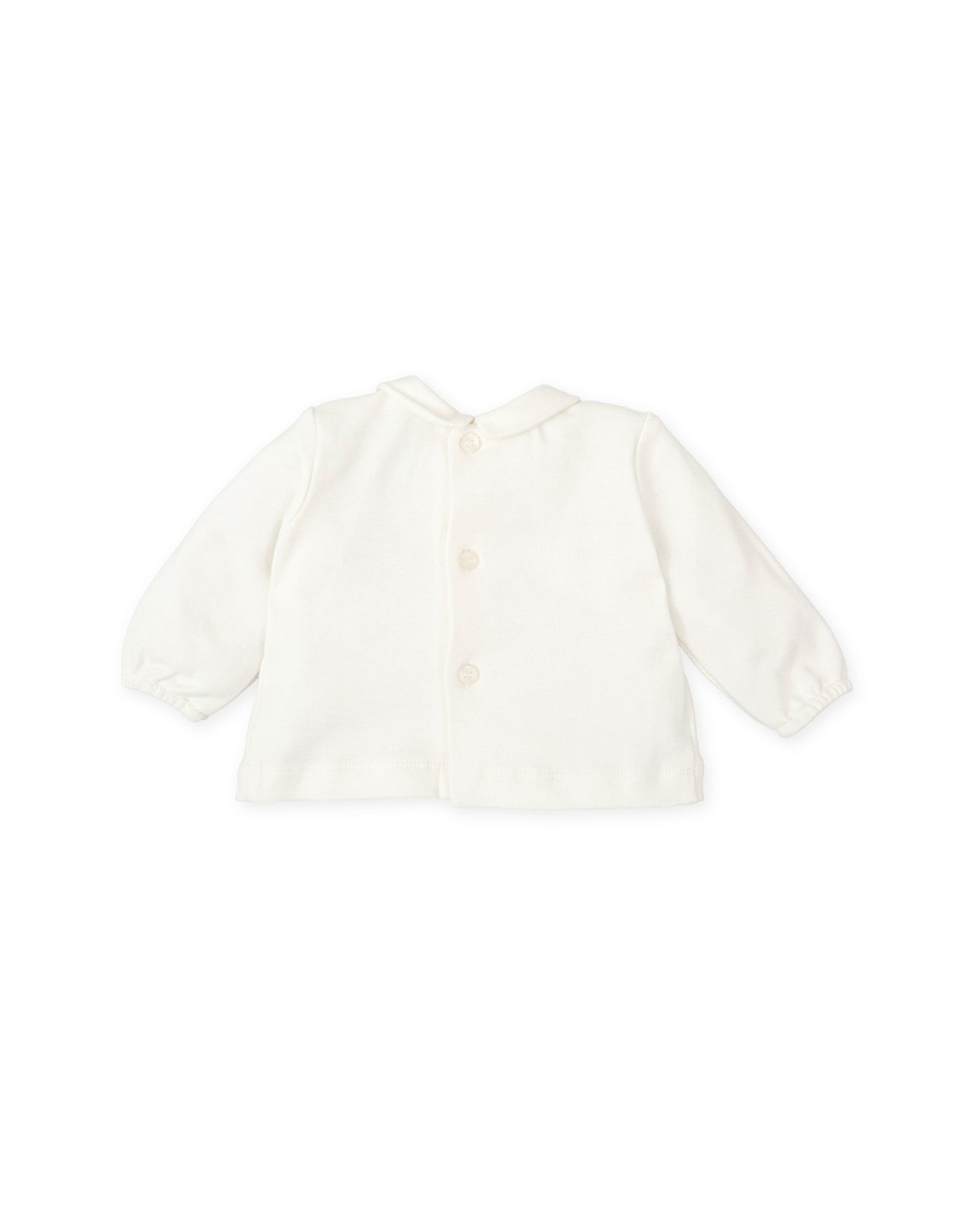 Ivory Cotton Long-Sleeve Baby T-Shirt for Newborns & Toddlers