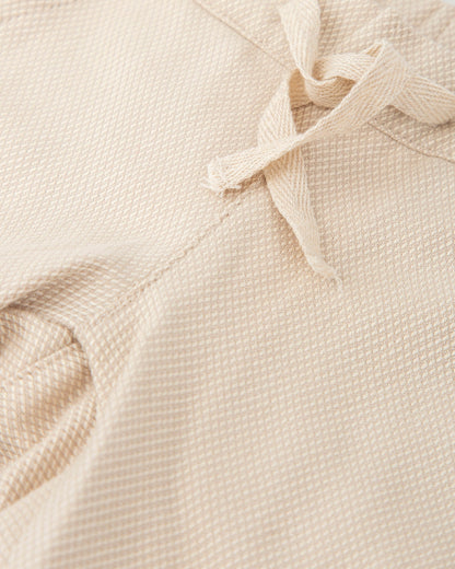 Soft Textured Baby Pants in Sand Color with Knit Lining