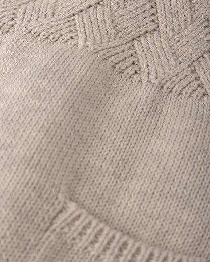 Cozy Taupe Knit Overalls for Babies - Adjustable & Stylish