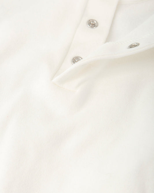 Organic Cotton Long Sleeve Baby Bodysuit with Embroidered Collar