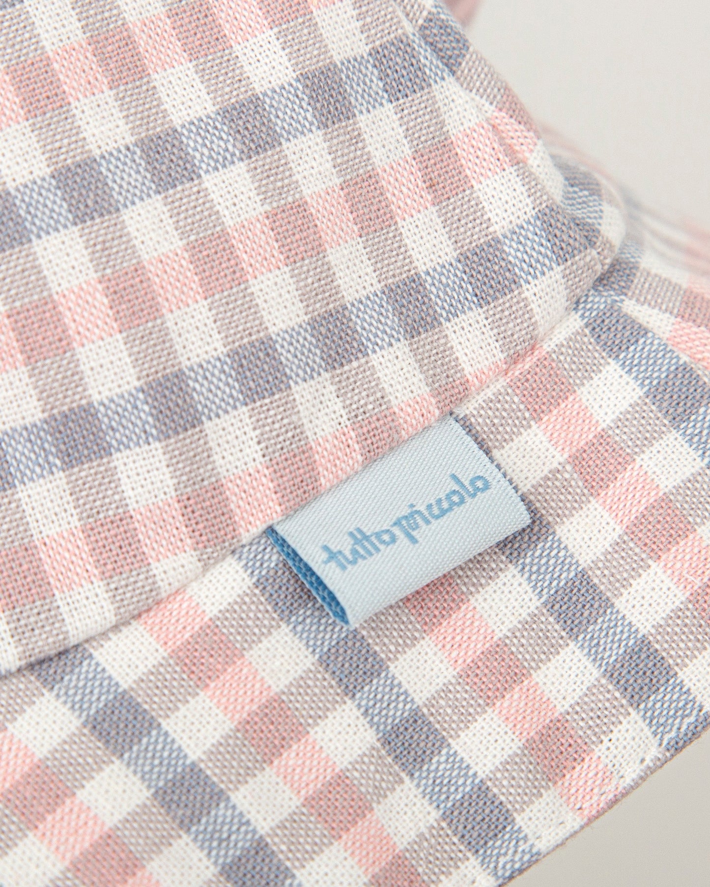 Gingham Baby Sun Hat - 100% Cotton Summer Protection