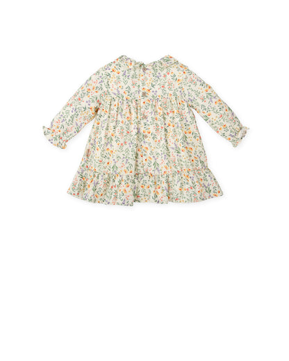 Charming Floral Smocked Dress for Toddlers - Autumn Collection