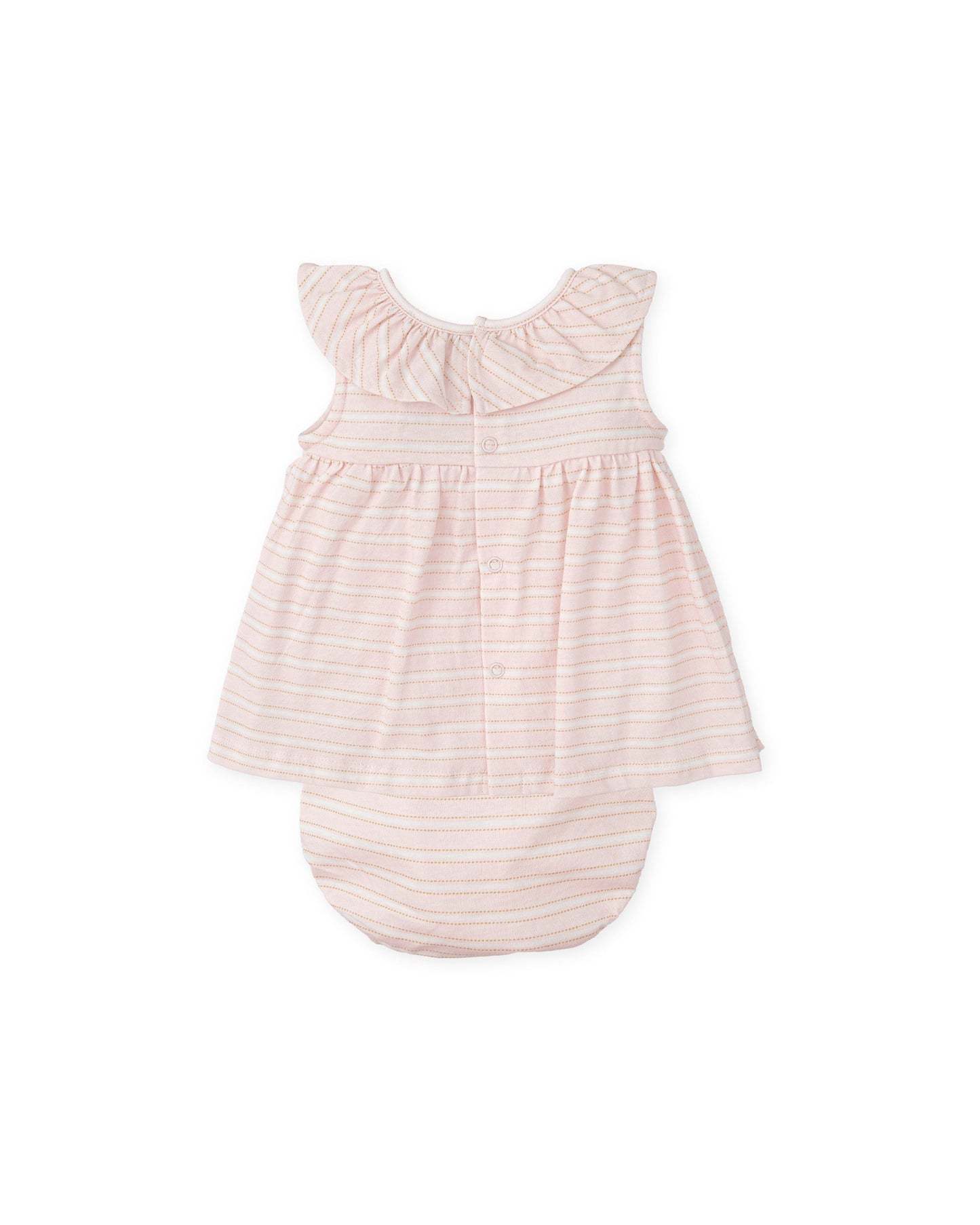 Adorable Pink Baby Dress Set with Puppy Appliqué | 100% Cotton Comfort