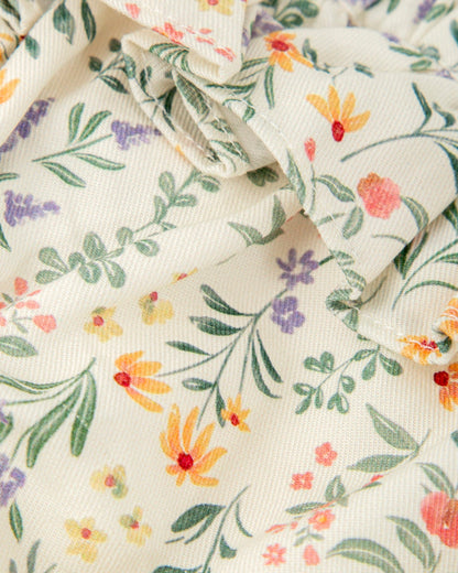 Autumn Floral Baby Bloomers in Soft Brushed Cotton