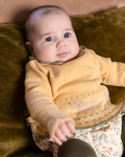 Autumn Floral Baby Bloomers in Soft Brushed Cotton