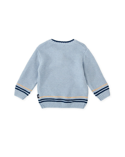 Charming Sailor Seal Knit Sweater for Kids - Cozy & Stylish
