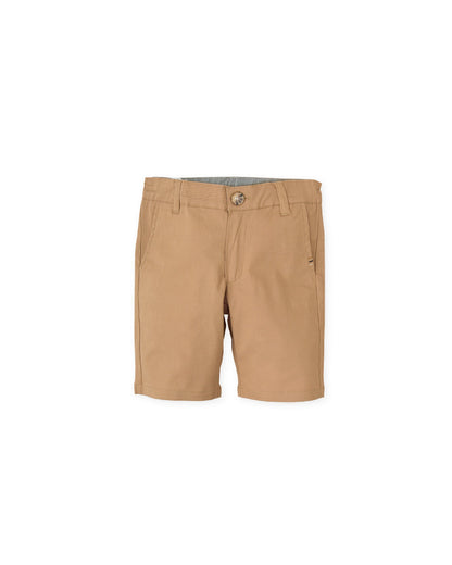 Kids' Stretch Gabardine Bermuda Shorts - 5 Colors, Adjustable Waist