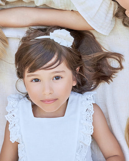 Elegant Cream Floral Headband for Special Occasions
