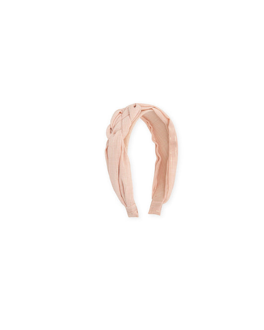 Soft Blush Pink Baby Braided Headband | Elegant Hair Accessory