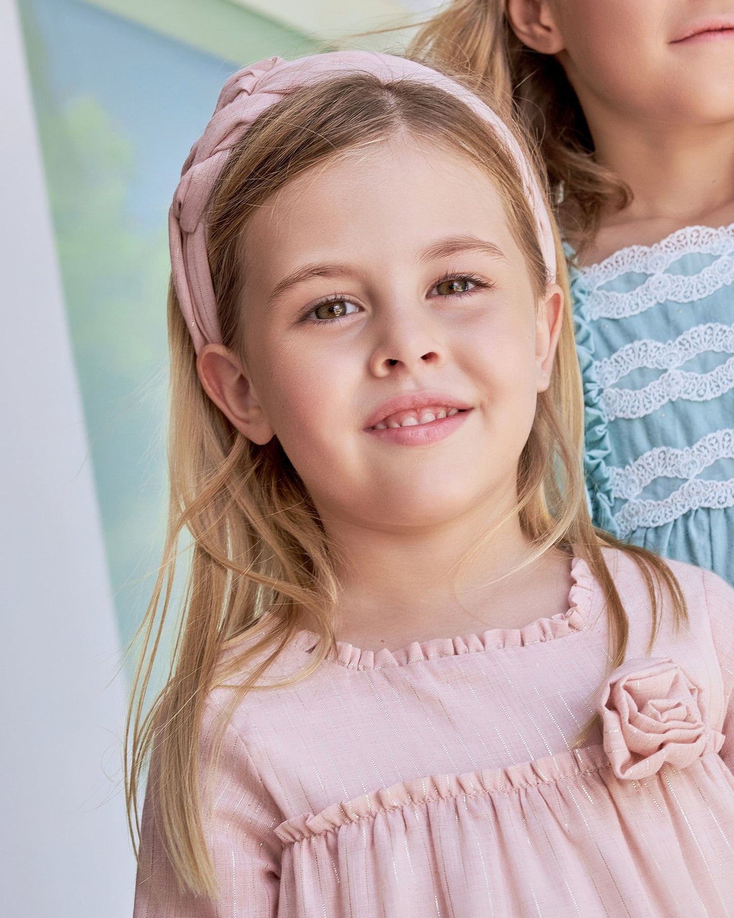 Soft Blush Pink Baby Braided Headband | Elegant Hair Accessory