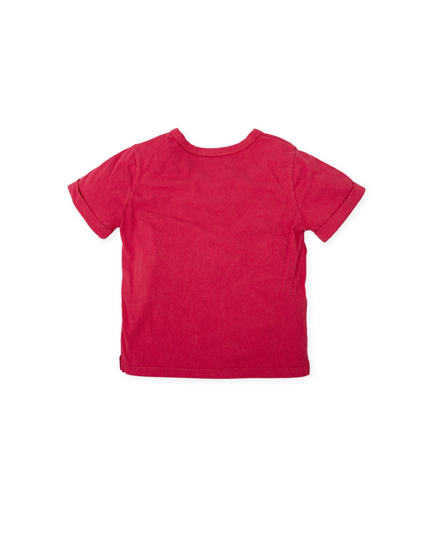 T-SHIRT DARK RED STRAWBERRY | Graphic T-Shirt – Red | Vintage Camper Style | 4624S25