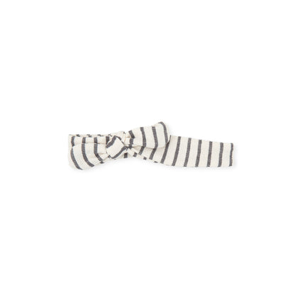 Elegant Anthracite Cotton Hair Band with Elastic Comfort