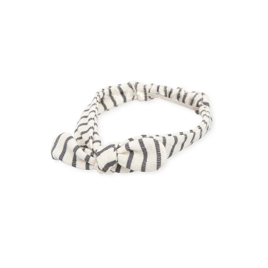 Elegant Anthracite Cotton Hair Band with Elastic Comfort