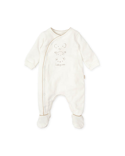 Organic Cotton Newborn Romper with Adorable Animal Design