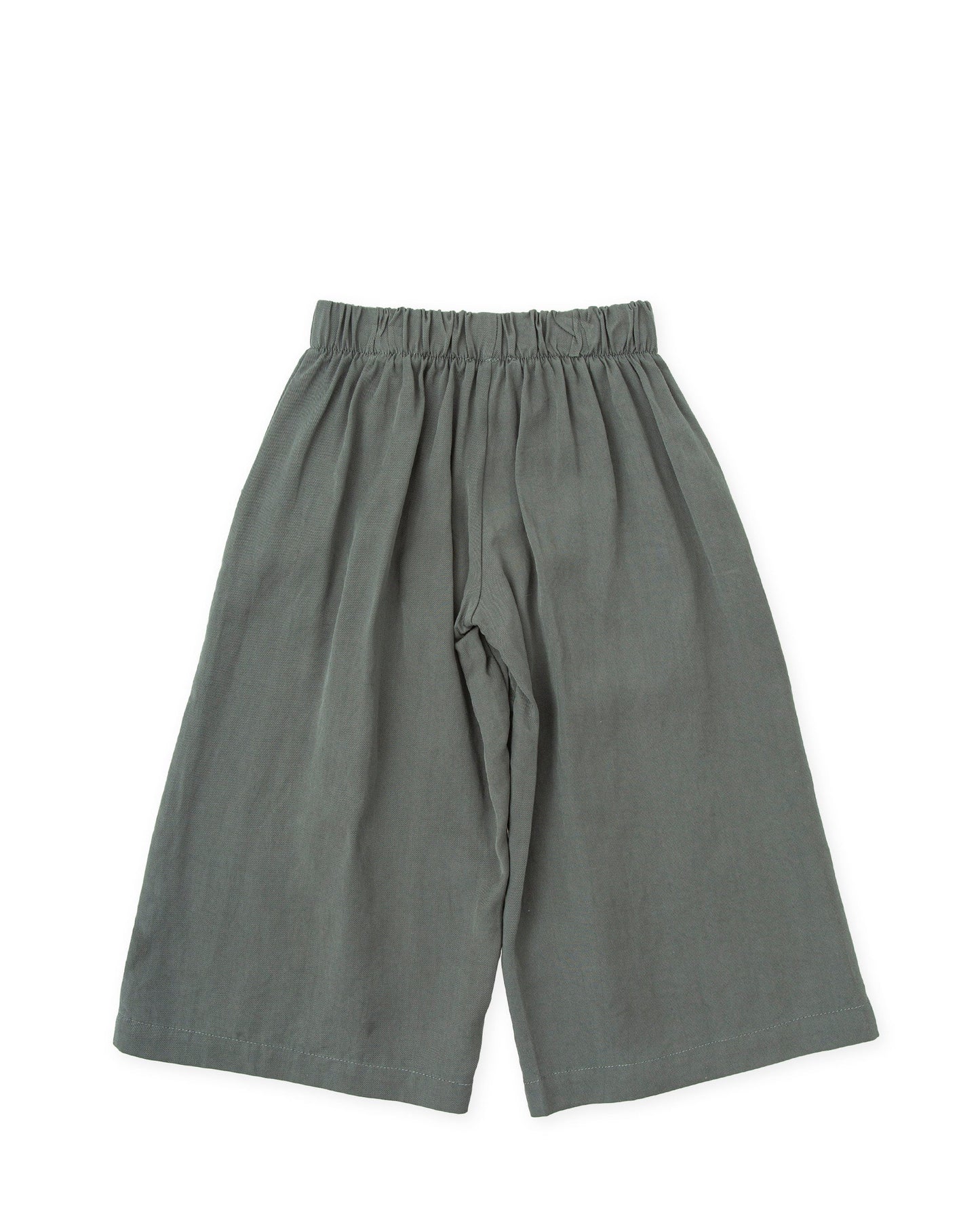 Women's Eco-Friendly Green Culotte Pants with Pockets