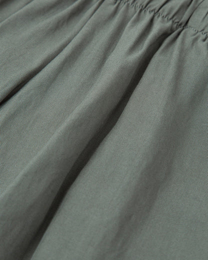 Women's Eco-Friendly Green Culotte Pants with Pockets