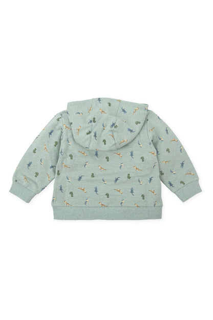 Kids' Sage Green Cotton Stretch Sweatshirt - Comfy & Durable